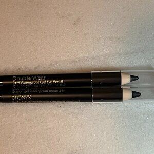Set of 2 Double Wear 24H Waterproof Gel Eye Pencils 01 Onyx